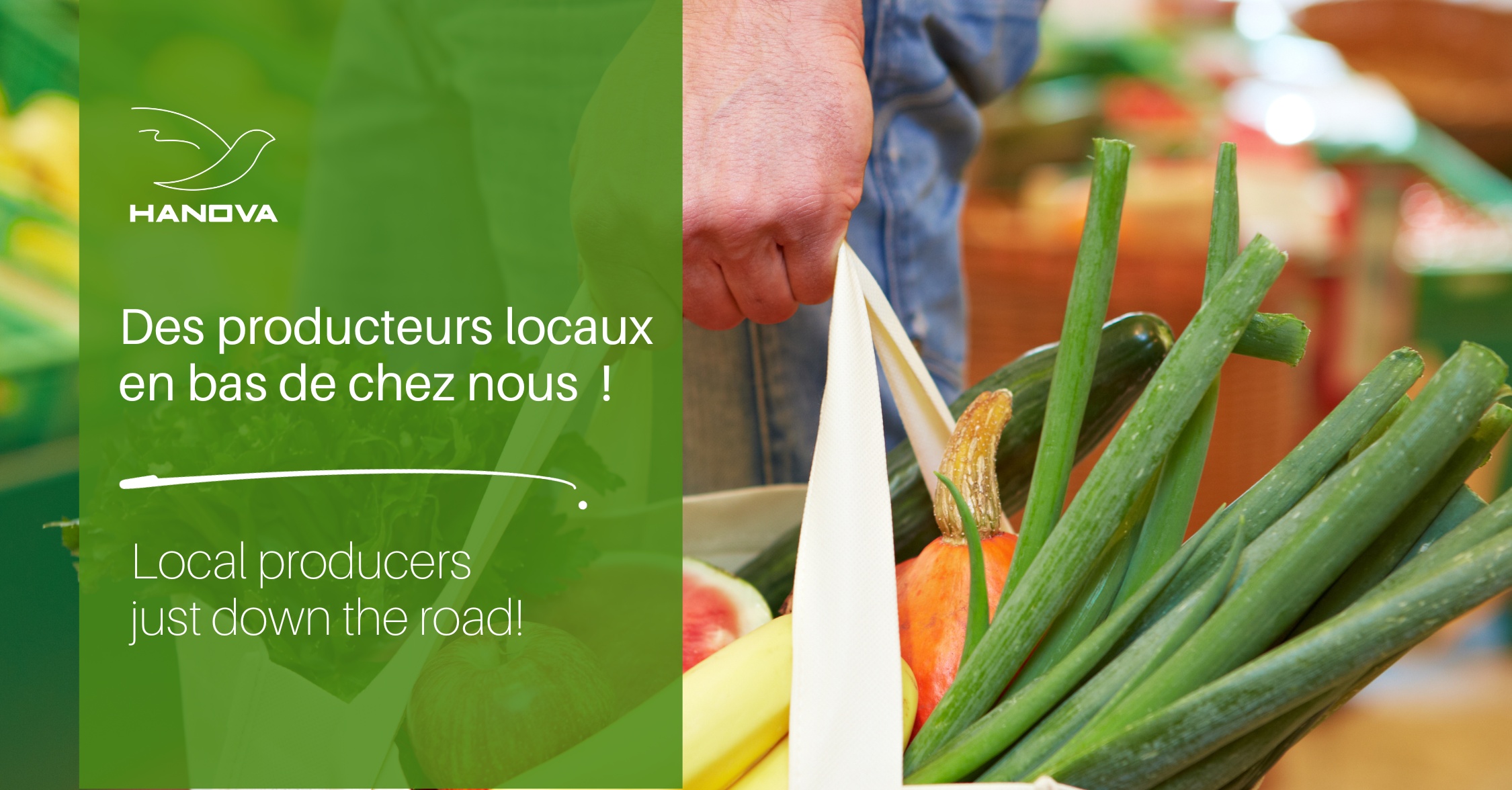 Ce jeudi 5 octobre, il suffisait d’ouvrir nos portes, pour découvrir une dizaine de producteurs locaux installés près de notre site HANOVA.